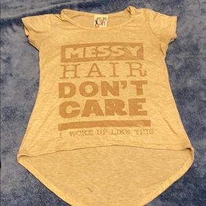 Messy Hair tee